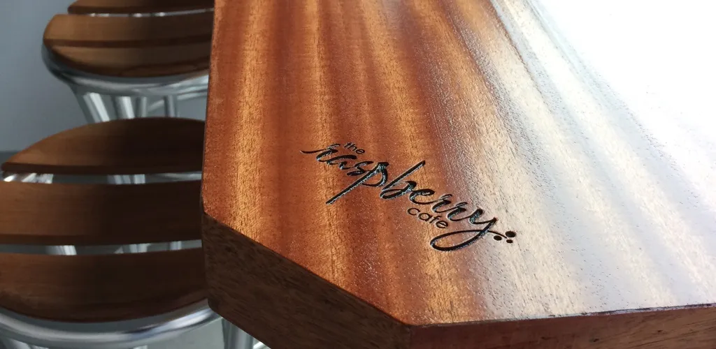 Our engraved wooden table